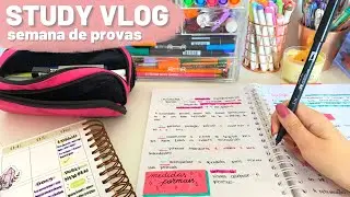 Study Vlog: semana de provas, resumos, aulas