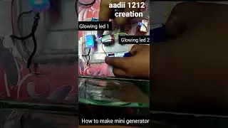 how to make mini generator # home made # project # school project #