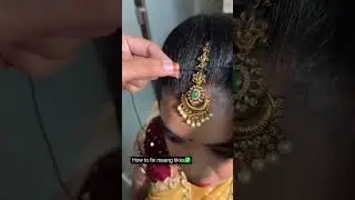 How to Fix Maang Tikka on Forehead 🥰