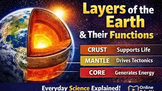 Earth Layers Explained | Crust Mantle Core & Their Functions | Online Edu4U