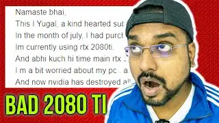 NVIDIA 2080 Ti Graphics Card Buyer is feeling SAD
