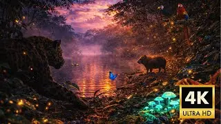 Relaxing Walk in the Amazon: Shadow Hunter - Predator POV & Tense Jungle Night (8K)