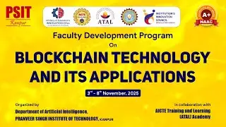 Faculty Development Program On BLOCKCHAIN TECHNOLOGY AND ITS APPLICATIONS Inaugural ceremony