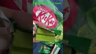 Matcha Kit Kat from Japan #kitkat #mint#japanesefood#japan #subscribe #like #subscribetomychannel