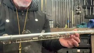 TICKET 6591 YAMAHA FLUTE YFL 222 1 hour post repair play test.