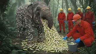 Giant Elephant Rescued in Deep Jungle | Emotional Wildlife Rescue Story
