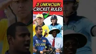 3 Hidden Cricket Rules #shorts