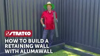 HowTo Build A Retaining Wall With Alumawall | Stratco