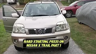 HARD STARTING LONG CRANKING P0335 NISSAN X-TRAIL AUTEL MINI PART 1