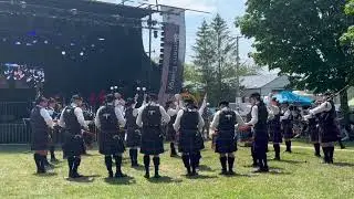 78th Fraser Highlanders perform their MSR at the 2025 Kincardine Scottish Festival