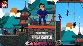 Mr.Bullet 3D | Chapter 2 Ninja Castle (Gameplay) | Bilal Gaming