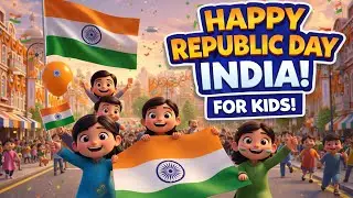 The Republic Day Song! 🇮🇳 Kids Learning & Nursery Rhymes || Cartoon verse