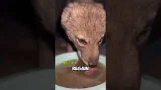 A kind man rescues a frozen wolf-dog and gives it a new life 🐺 #shorts #rescue #wolfdog