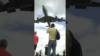 🇫🇷 E-3F Sentry AWACS Low Approach #shorts #aviation #plane #flying #airplane #fyp #airforce