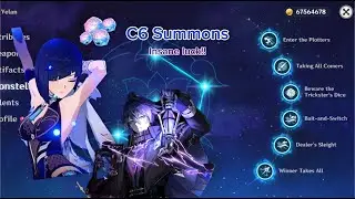 C6 Yelan and C0 Flins speedrun summons (crazy luck)
