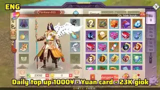 Oriental fables Private Server - Daily top up 1000&yen; - Yuan card - 23K giok ( X7Game )