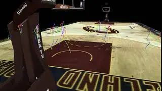 3D skeletons made by Machine Learning - NBA