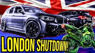 Yamaha R1M vs 900BHP BMW X3M's - London Night Drive POV