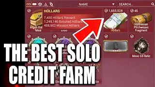 1.6 MILLION CREDITS SOLO FARM IN JUST A COUPLE OF MINUTES | BEST CREDIT FARM IN WARFRAME
