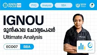 ECO 07 Elements of Statistics | BBA | IGNOU PYQ Analysis | Kerala's No.1 IGNOU Coaching Platform
