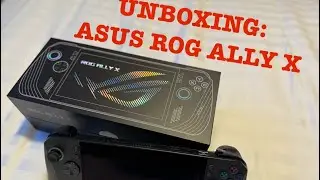 Unboxing the new ASUS ROG ALLY X Handheld gaming computer.