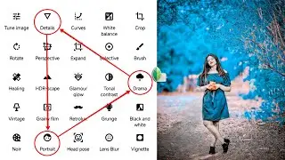 Snapseed Cyan Blue Tone Photo Editing | Snapseed Photo Editing Kaise Kare 2025 | New Photo Editing