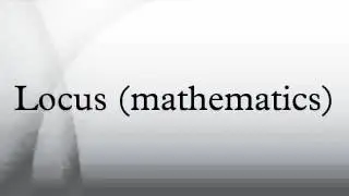 Locus (mathematics) HD