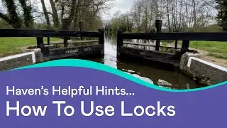 How to operate a lock on a canal as a narrowboat user.  How to go through a canal lock