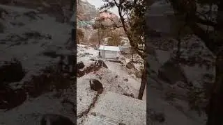 Snow fall at Mount Abu