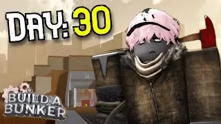 I SURVIVED 30 Days in Roblox Build A Bunker...