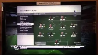 Fifa 11 PS3 Gameplay USA retail version End of the game stats