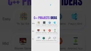 C++ Projects Ideas 🔥💯 | #shorts #cplusplus #programmming #knowprogram