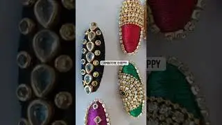 Beautifully Handmade sareepins 🥰 #handmade #sareepin #threading #kundanpins #saree #pins