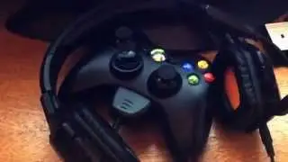 Xbox 360 controller and Tritton Primer headset