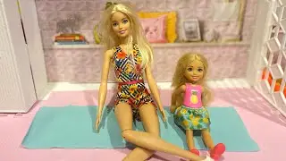 Yoga class with Chelsea!- Kids- Barbie dolls!- Let&rsquo;s Have Fun! #barbie #dolls #kids #fun #play