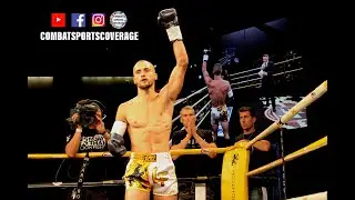 One handed Fighter Jake Peacock Amazing Head Kick Knock Out Win at Lion Fight 57