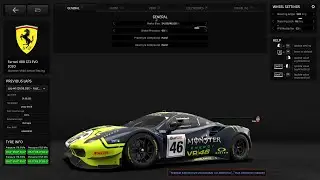 RaceRoom Racing (Dubai Autodrome) leaderboard challenge Ferrari 488 GT3 EVO 2020 -1.57.200s + SETUP