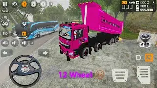 12 Wheeler Bharat Benz Offroad Truck Driving Gameplay