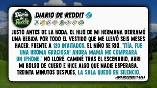 A escasos minutos de la ceremonia, la criatura de mi hermana tuvo a bien convertir en una piscina