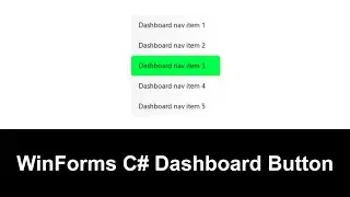 🚀 C# WinForms Dashboard Button &ndash; Sleek & Powerful with Siticone! ⚡