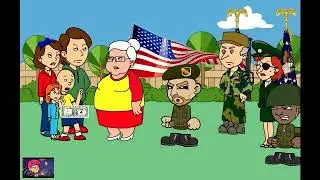 Caillou gets Grounded on Veteran's Day (2014 Video)