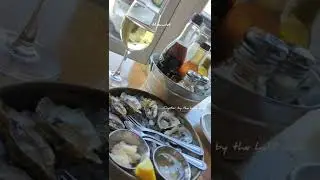 Oyster on the half shell and a glass of muscadet, what a romantic getaway, instant relaxation~