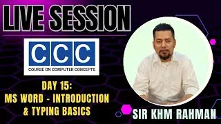 🗓️ Day 15 MS Word &ndash; Introduction & Typing Basics - Continues #ccc #cccclasses #ccconline #computer