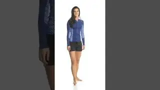 Rip Curl Women's Trestles Long Sleeve Front Zip Rashguard | SwimOutlet.com