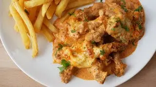 Greek Gyros with Metaxa Sauce (Recipe) || [ENG SUBS]