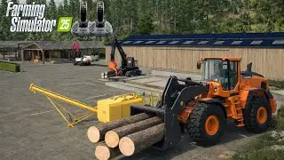I Built My DREAM FORESTRY SAWMILL! 🌲🏭 Full Production, Pellets & Mega Garages | FS25