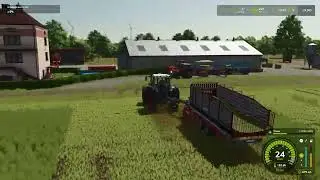 Kiszonka z trawy w silos Spadek po dziadku #97 Osina wielka Fs25 timelapse