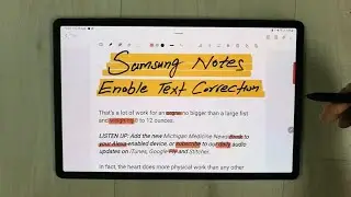 Как включить исправление текста в Samsung Notes &mdash; клавиатура с автокоррекцией