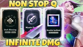 NON STOP Q's on Fiora (0 CD Moonflair Spellblade)  in 2v2v2v2 Arenas - League of Legends