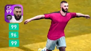 99 Rated Benzema Review😱🔥pes mobile #benzema #pes2021